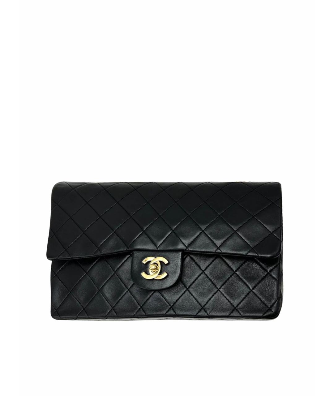 CHANEL Черная кожаная сумка через плечо, фото 1