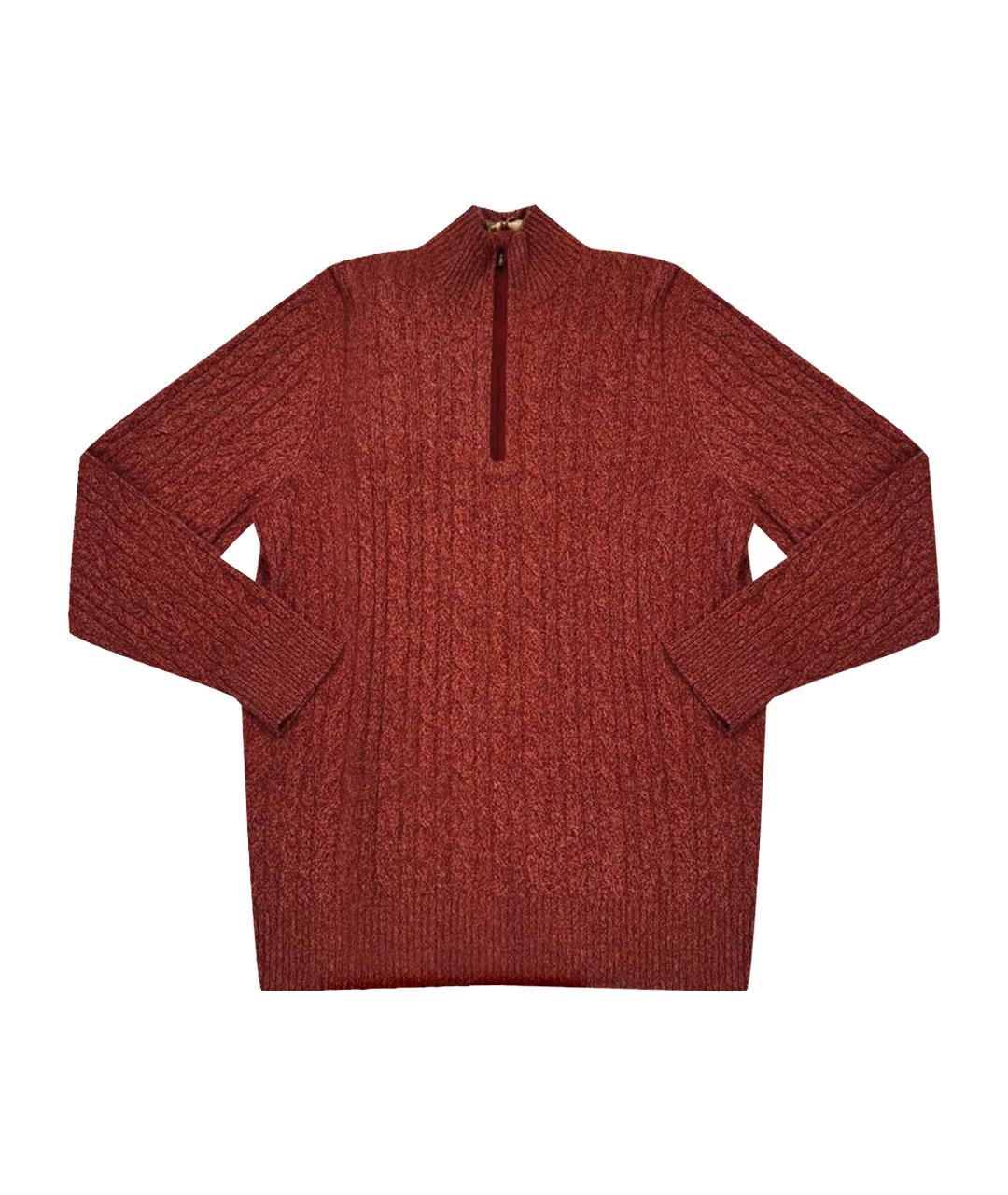 LORO PIANA Бордовый кашемировый джемпер / свитер, фото 1
