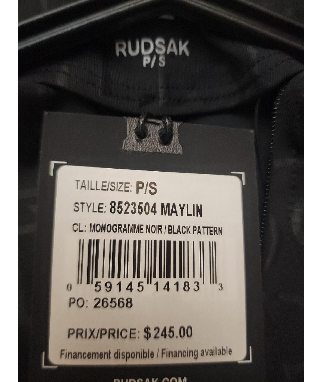 RUDSAK Черное платье, фото 5