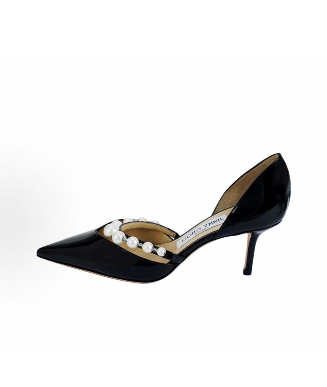 JIMMY CHOO Черные туфли из лакированной кожи, фото 2