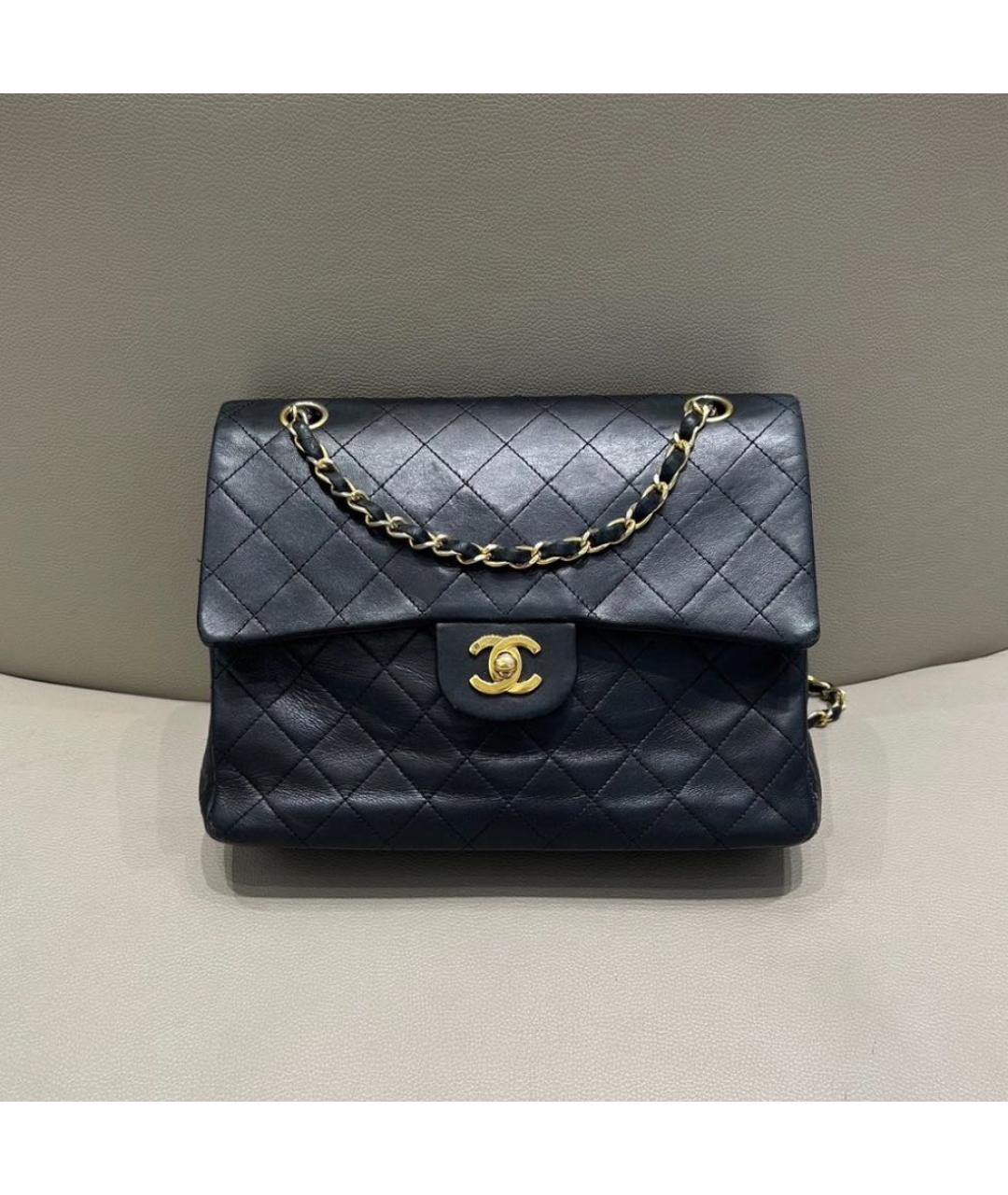 CHANEL Черная кожаная сумка через плечо, фото 2