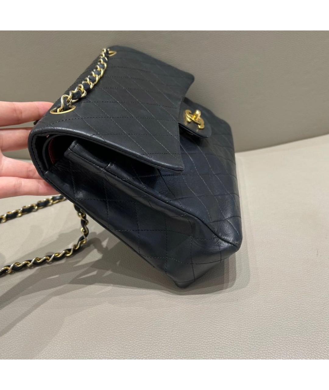 CHANEL Черная кожаная сумка через плечо, фото 4