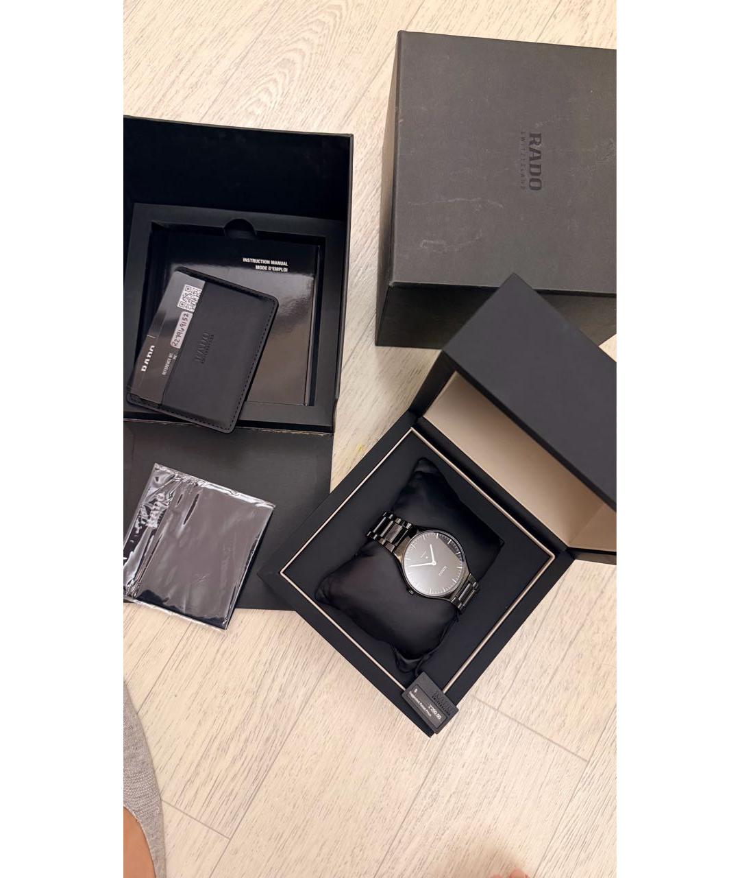 RADO Черные часы, фото 2