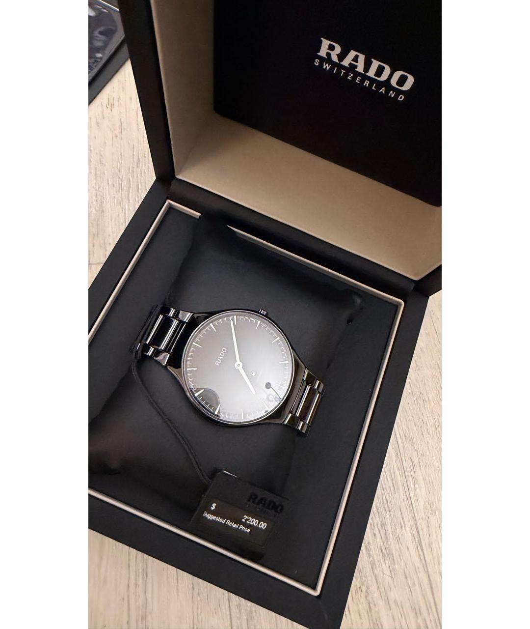 RADO Черные часы, фото 7