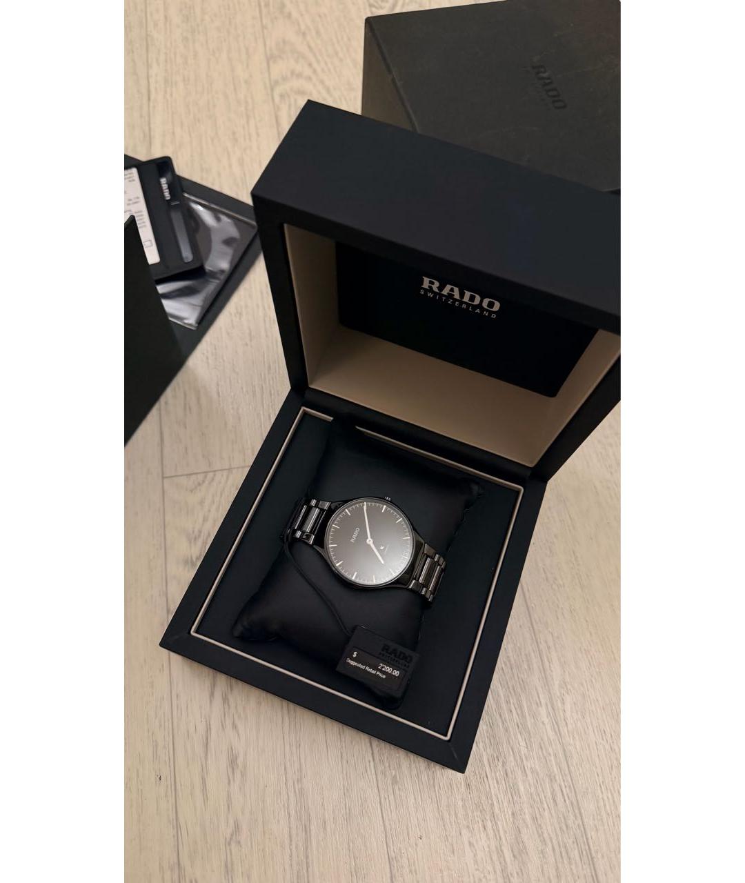 RADO Черные часы, фото 6