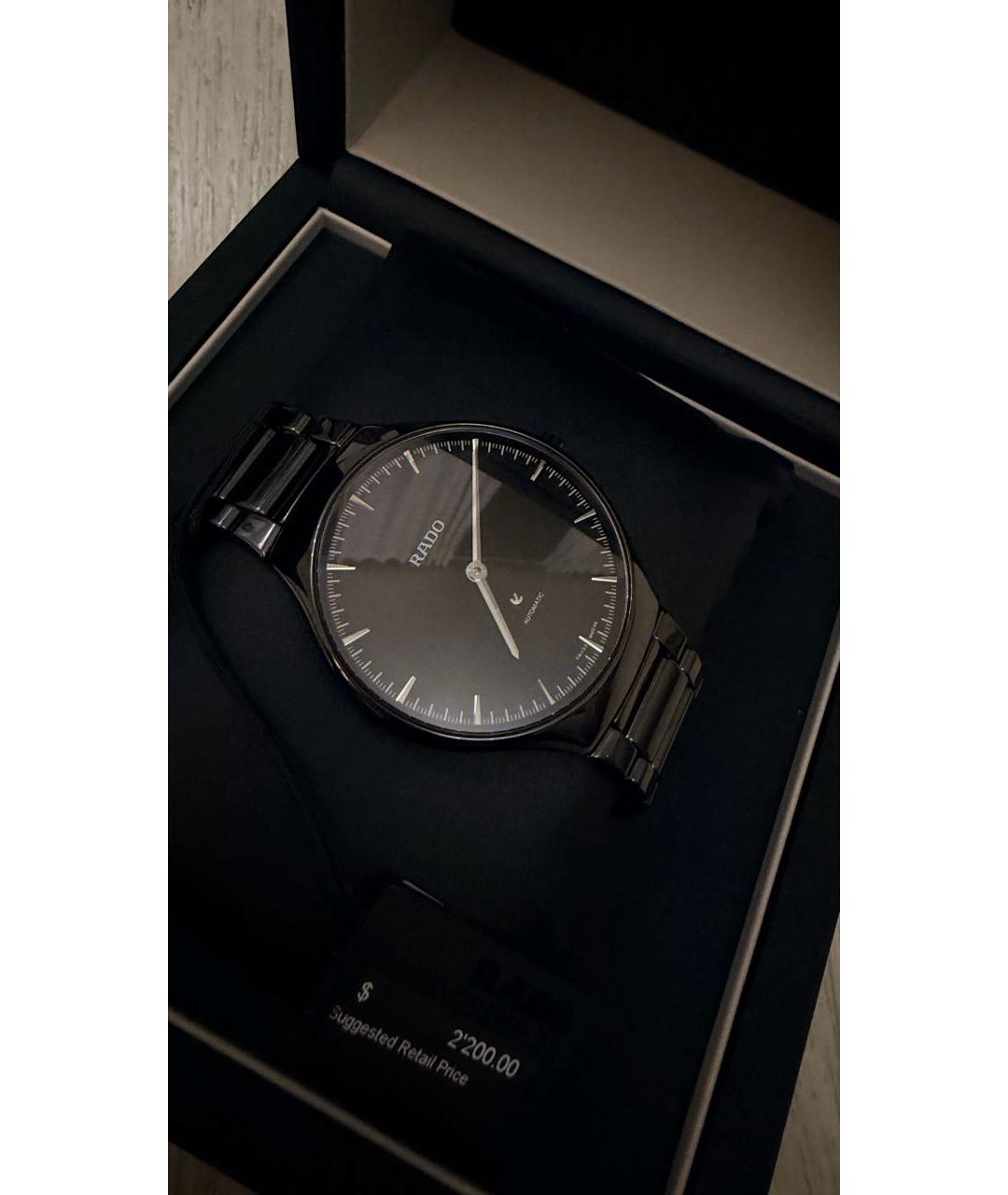 RADO Черные часы, фото 5