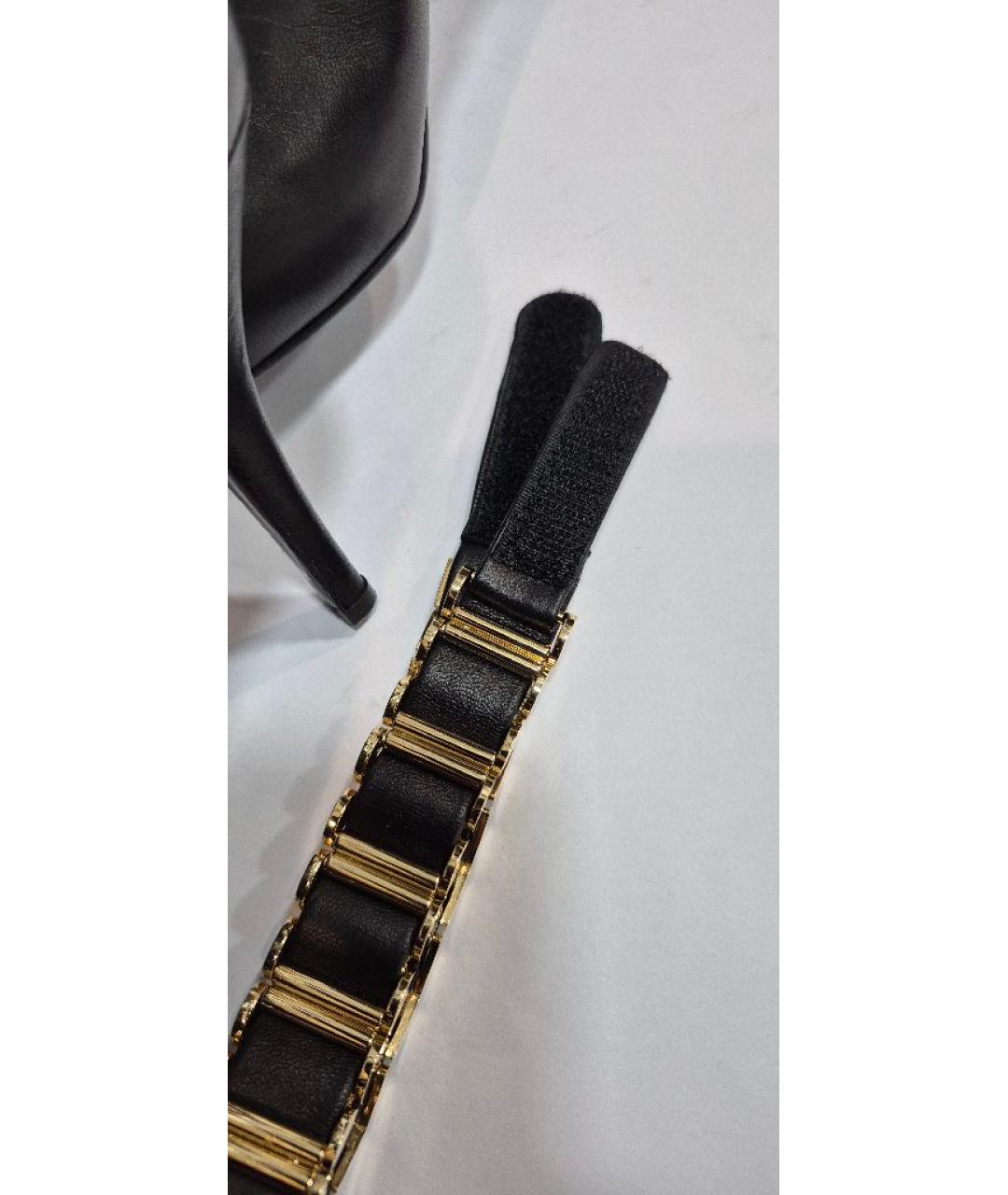 LE SILLA Черные кожаные сапоги, фото 9