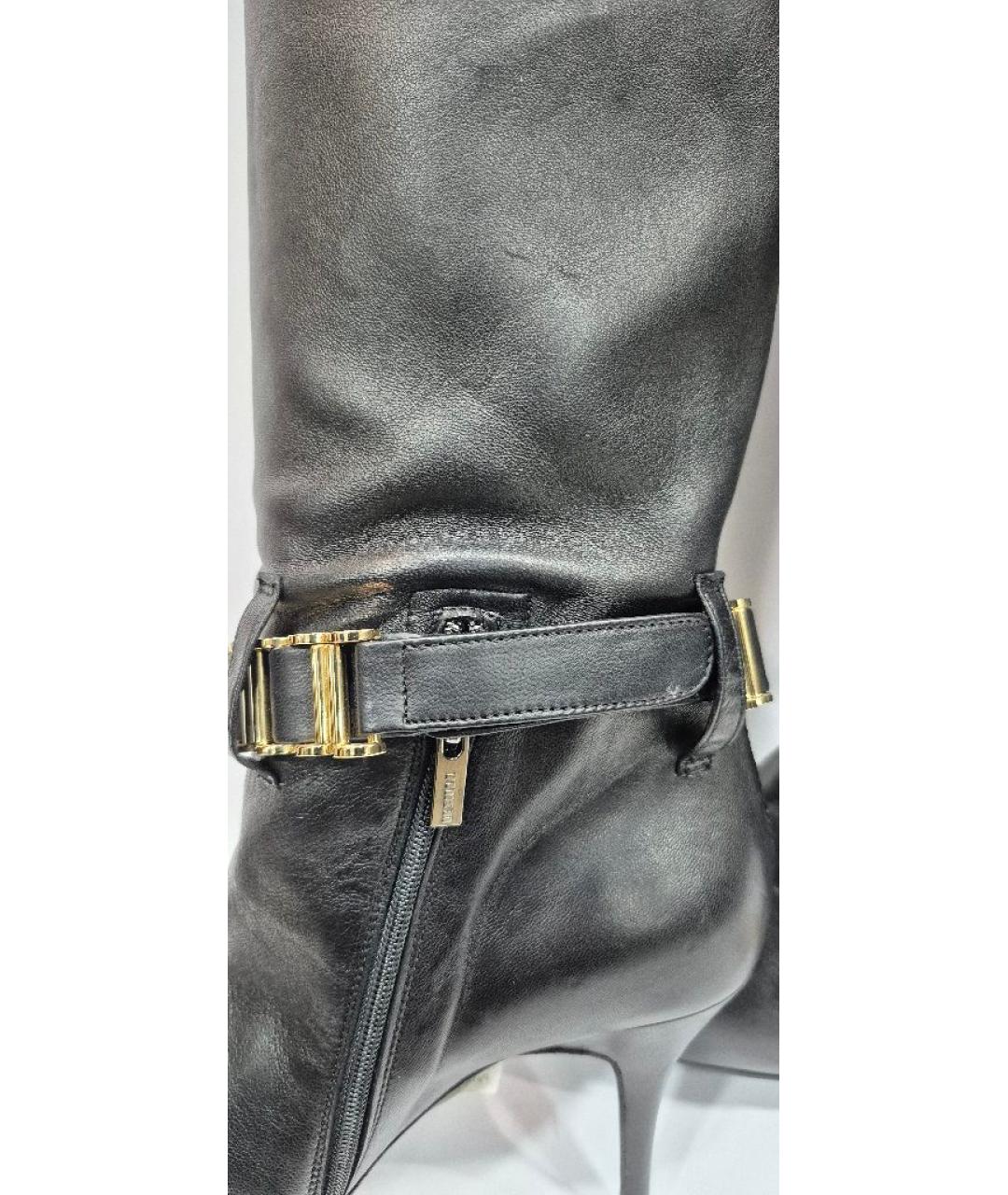 LE SILLA Черные кожаные сапоги, фото 8