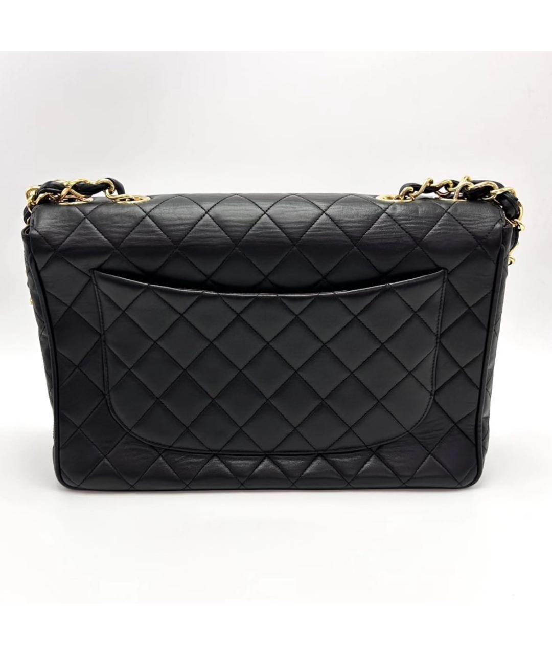 CHANEL Черная кожаная сумка через плечо, фото 5