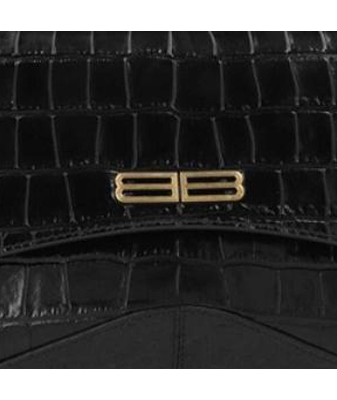 BALENCIAGA Черная кожаная сумка через плечо, фото 7