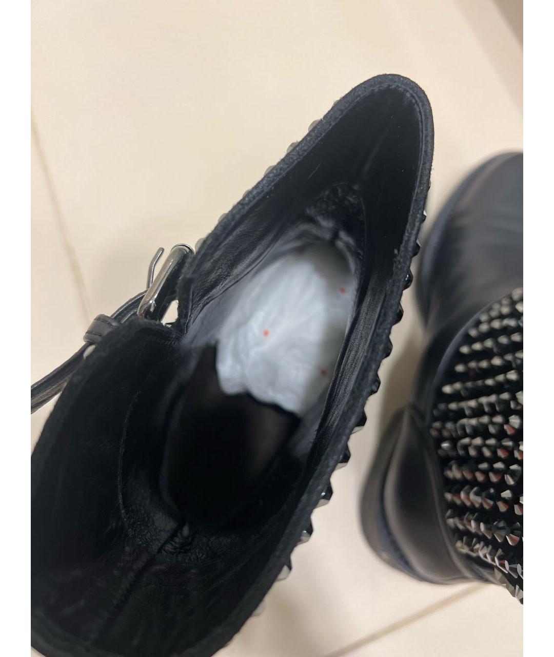 LE SILLA Черные кожаные сапоги, фото 5