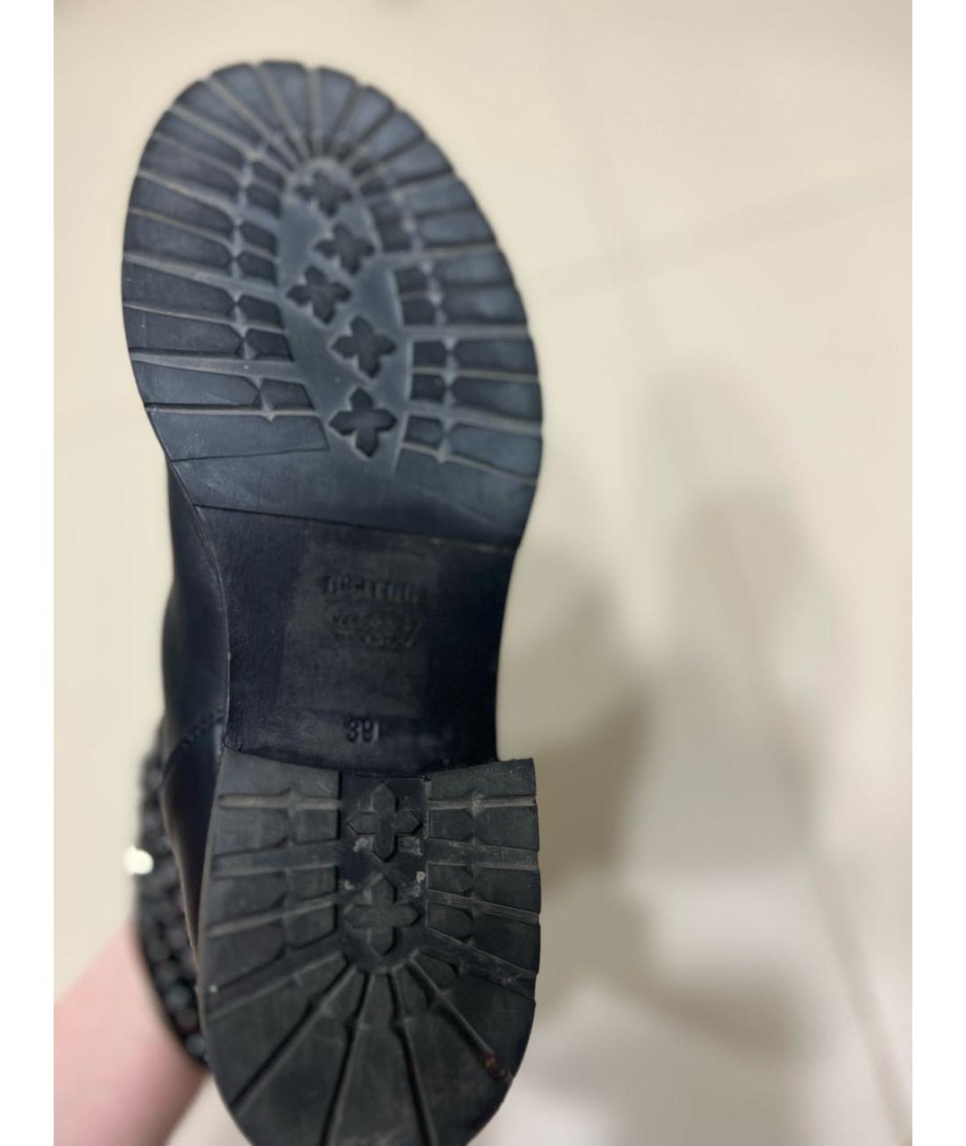 LE SILLA Черные кожаные сапоги, фото 6