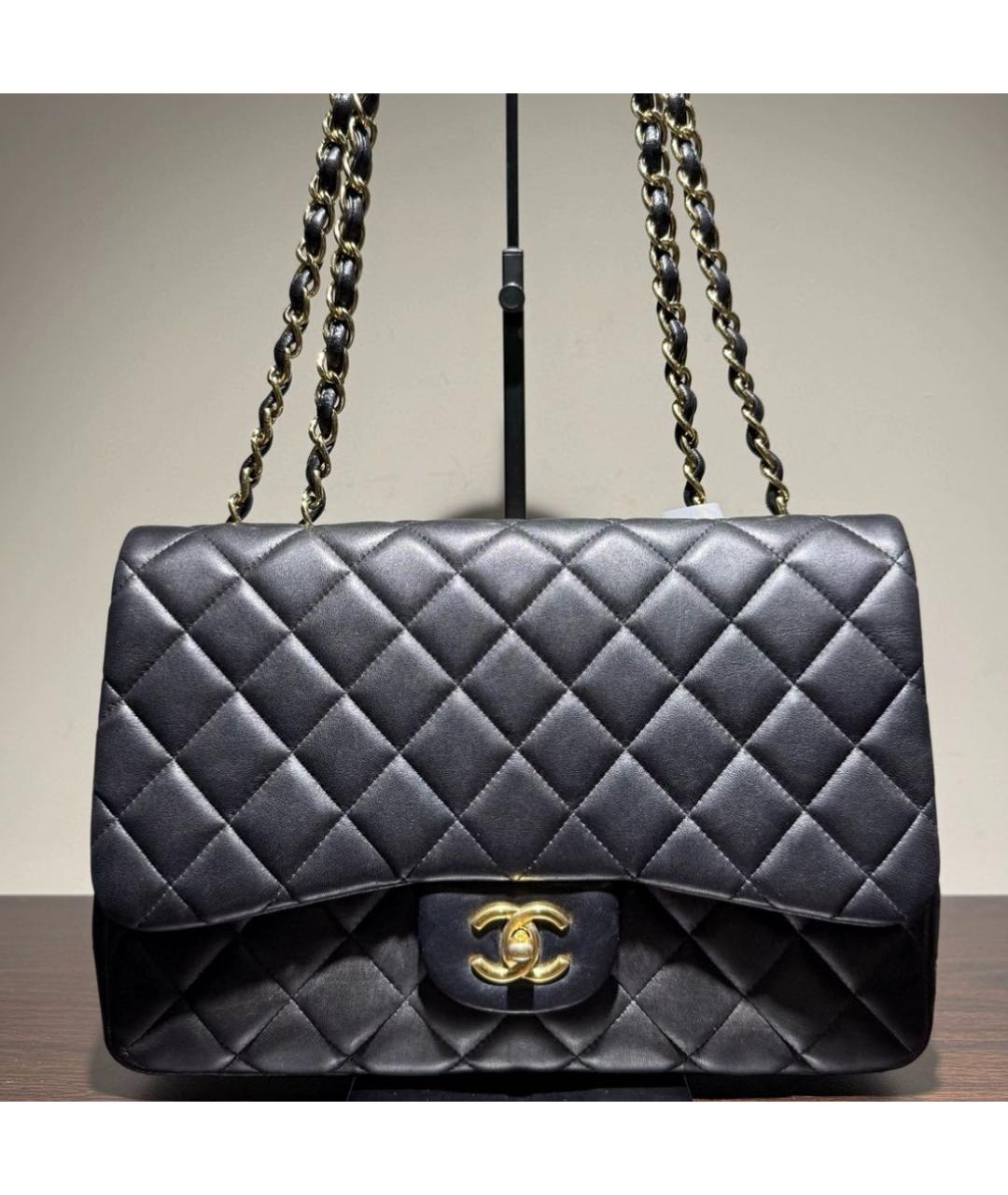 CHANEL Черная кожаная сумка через плечо, фото 2
