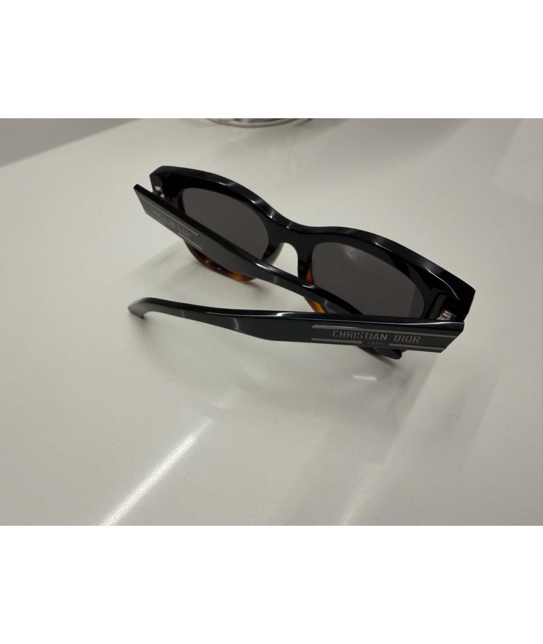 CHRISTIAN DIOR Коричневые пластиковые солнцезащитные очки, фото 2