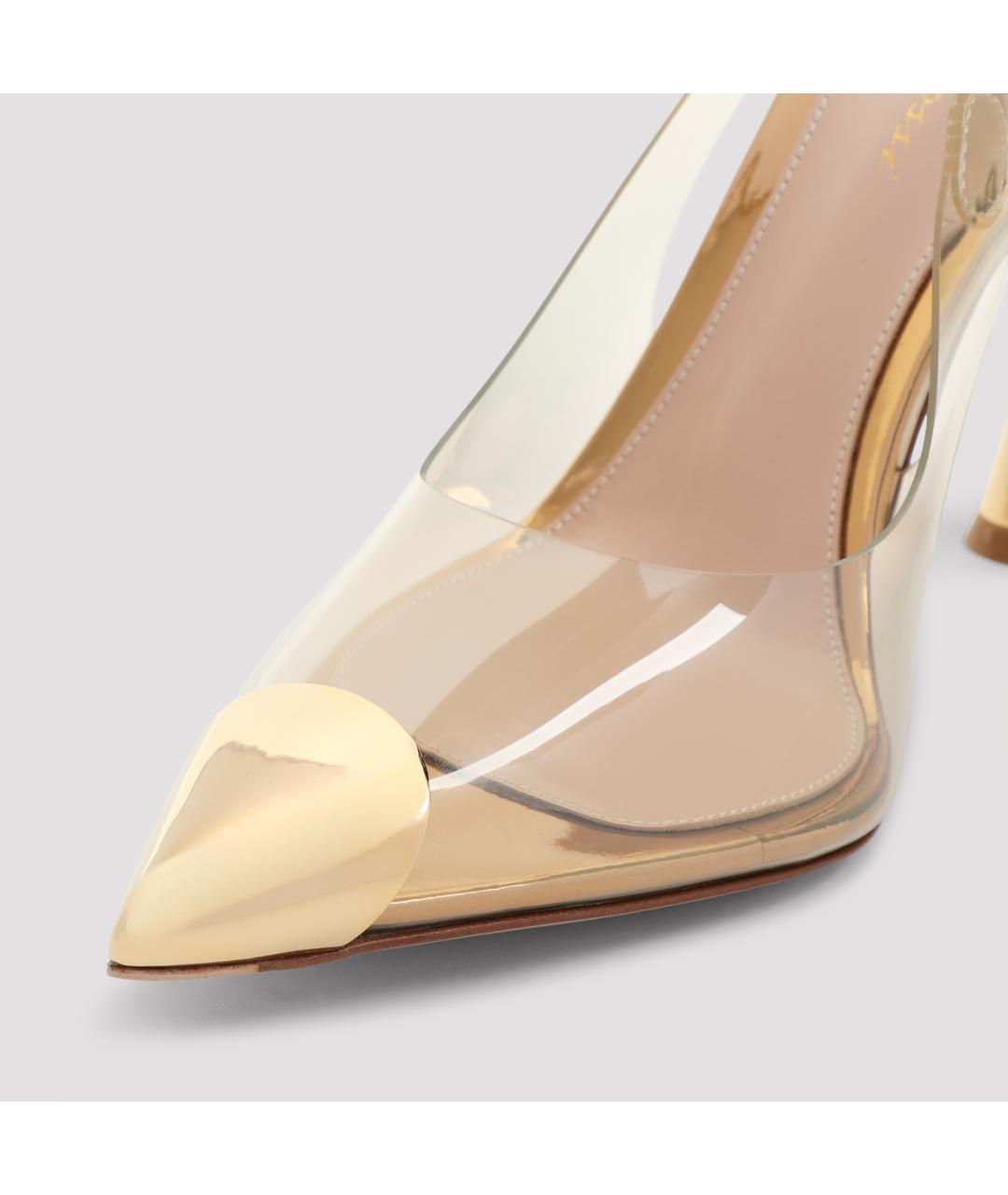 GIANVITO ROSSI Золотые туфли, фото 4