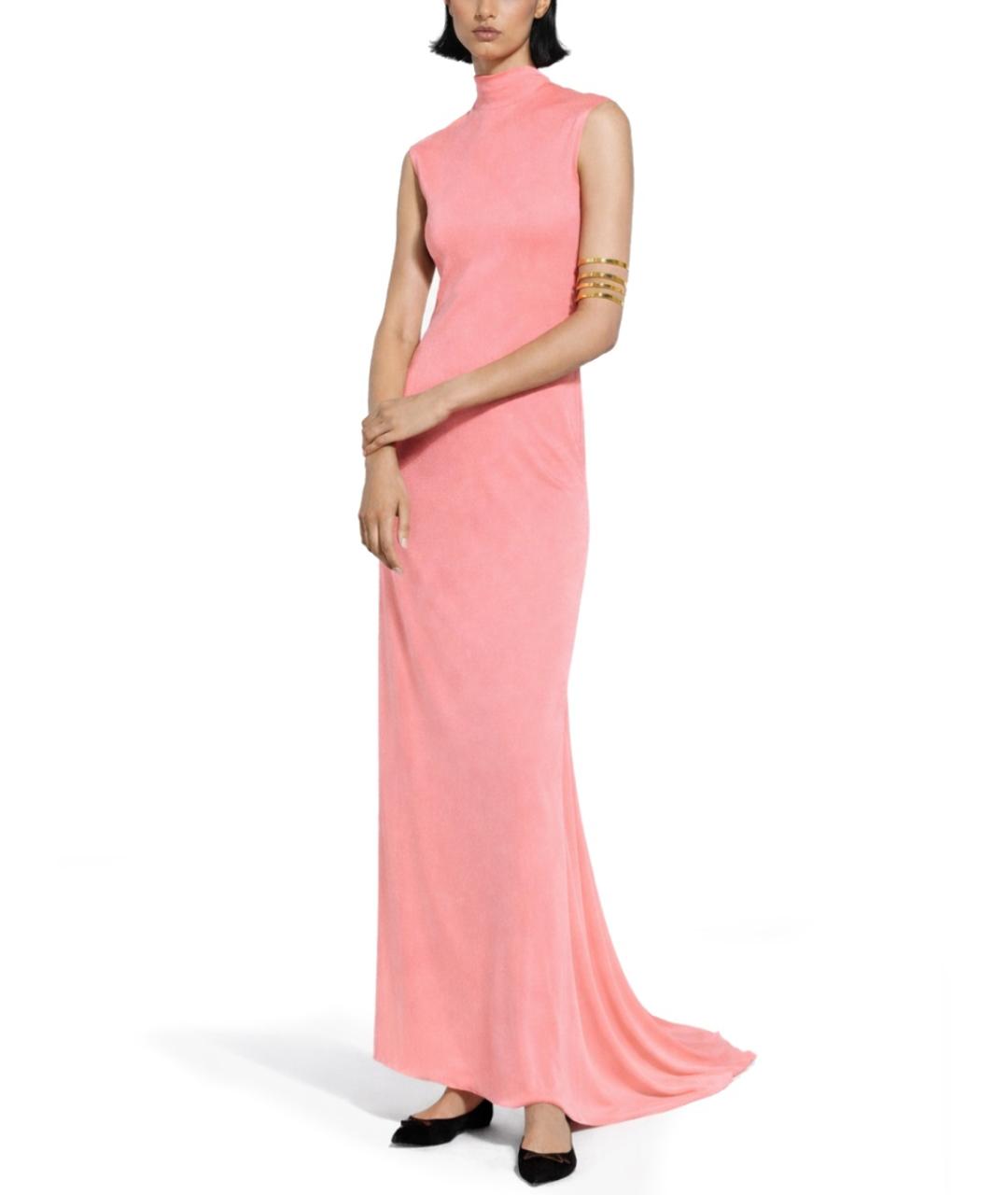 TOM FORD Розовое вискозное вечернее платье, фото 2