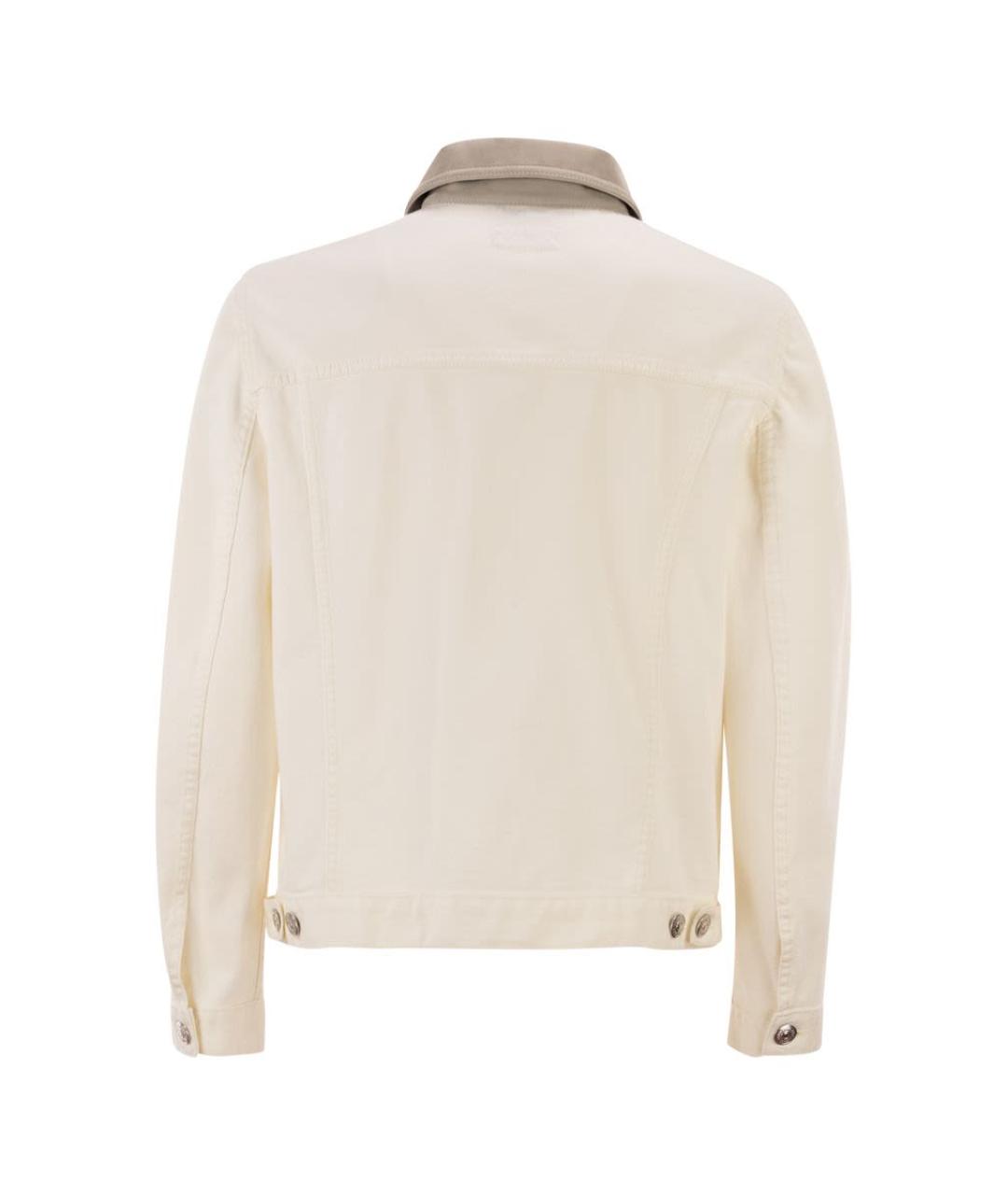 BRUNELLO CUCINELLI Белая деним куртка, фото 2