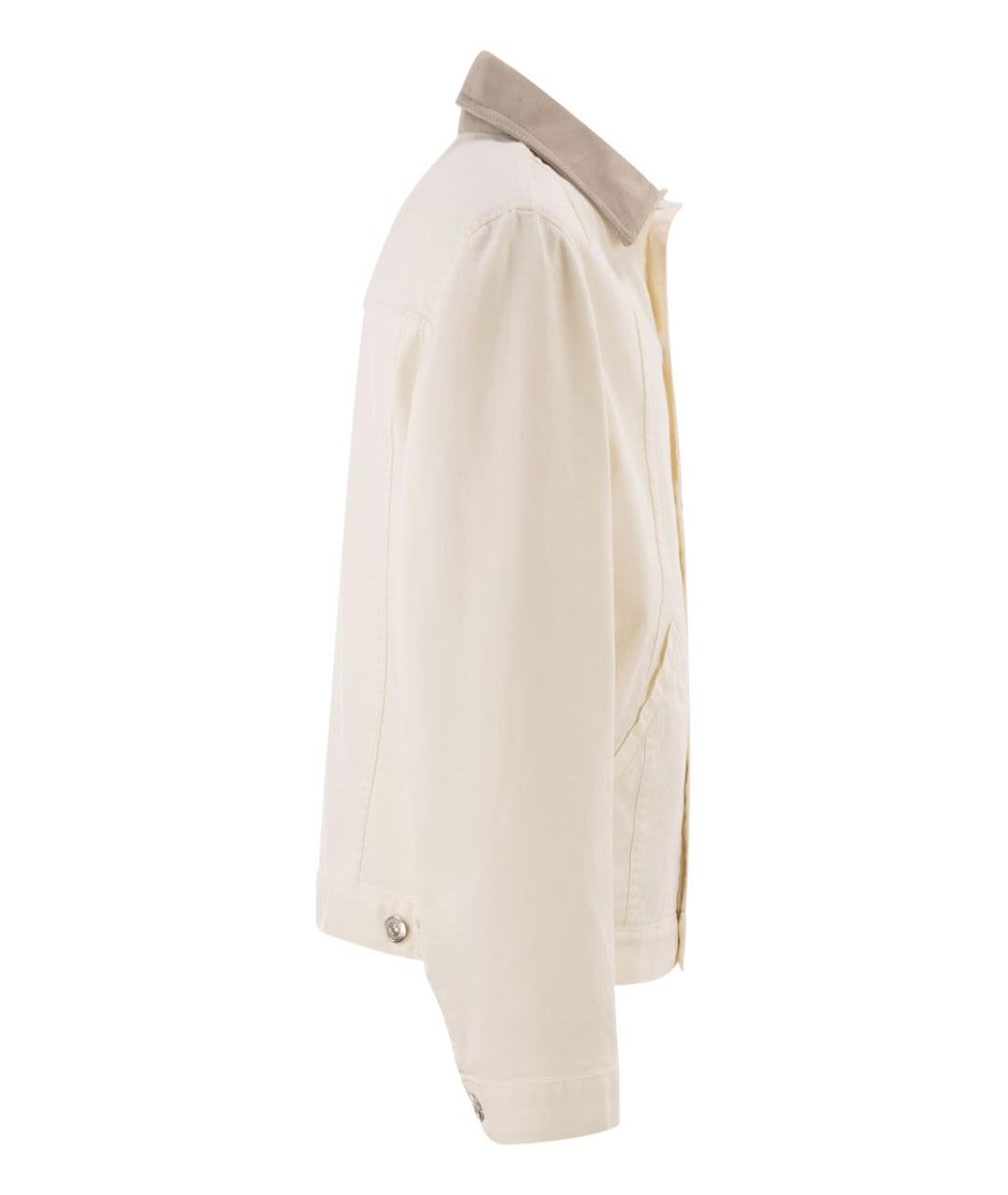 BRUNELLO CUCINELLI Белая деним куртка, фото 3