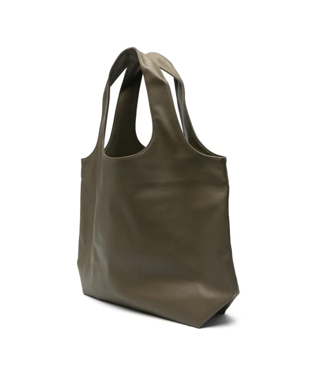 A.P.C. Хаки сумка тоут из искусственной кожи, фото 3