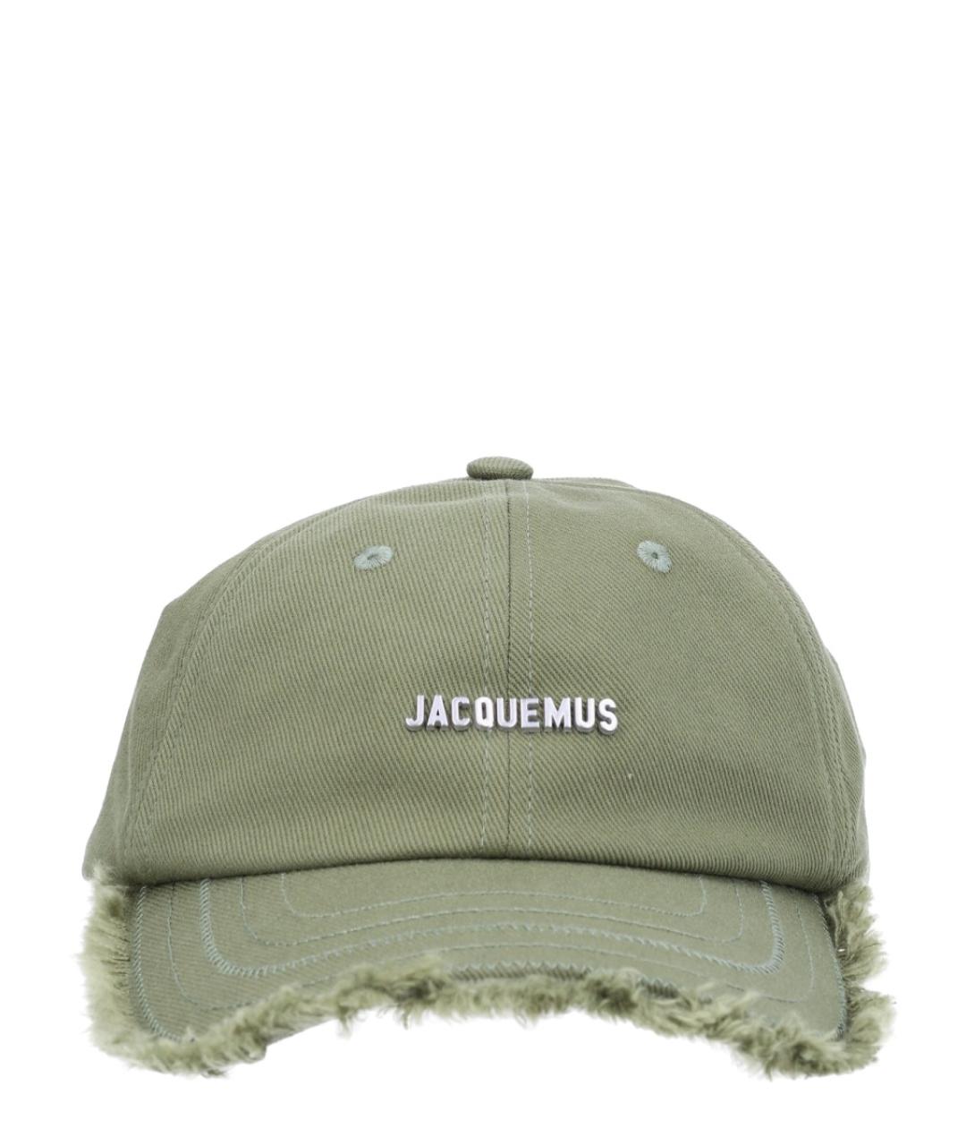 JACQUEMUS Зеленая хлопковая кепка, фото 3