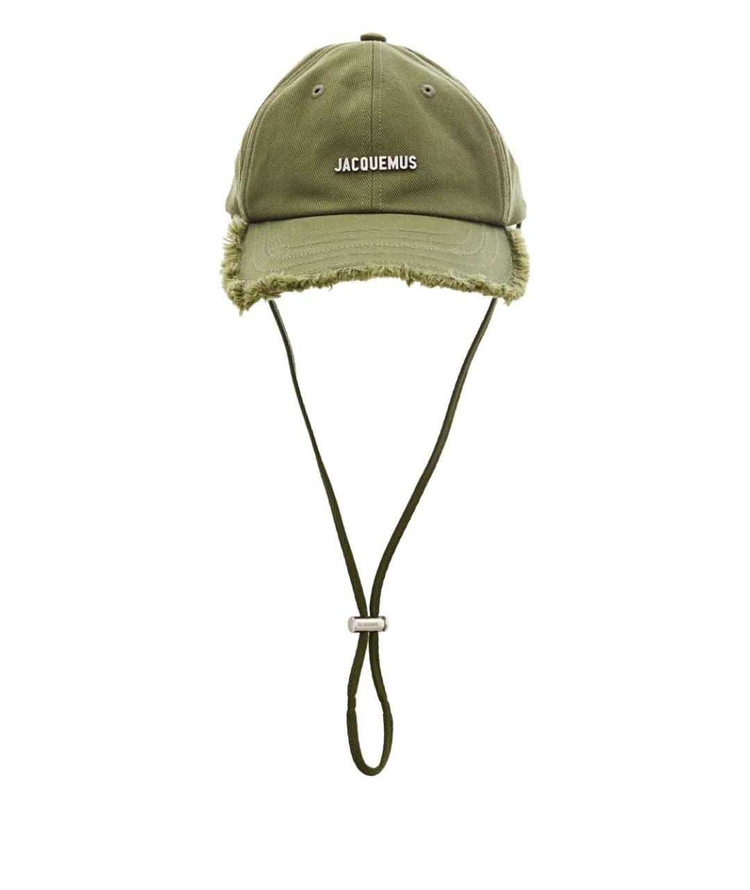 JACQUEMUS Зеленая хлопковая кепка, фото 1