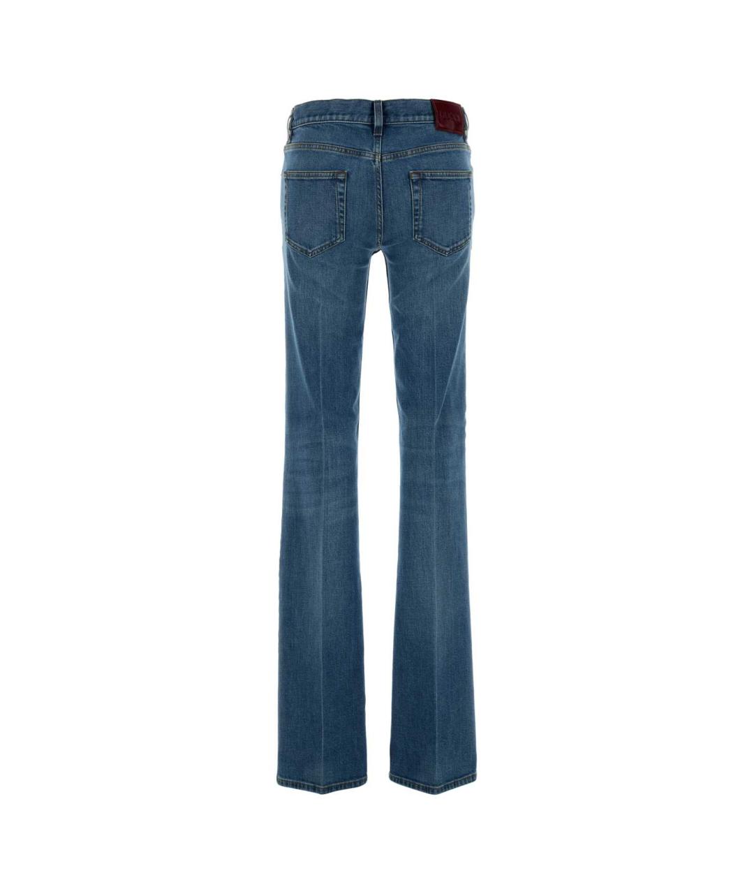 GUCCI Синие хлопковые прямые джинсы, фото 2