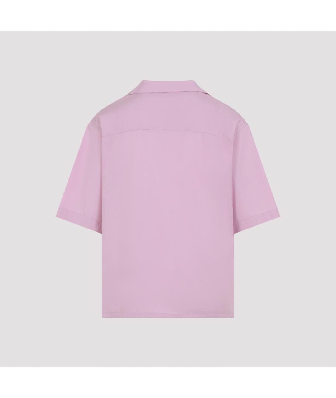 MARNI Розовая хлопковая кэжуал рубашка, фото 3
