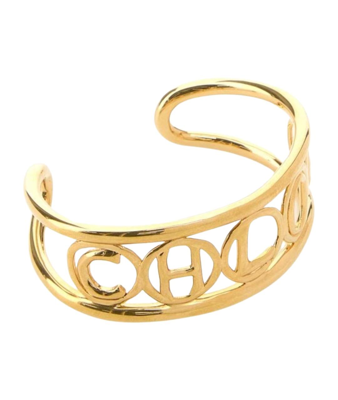 CHLOE Золотой металлический браслет, фото 1