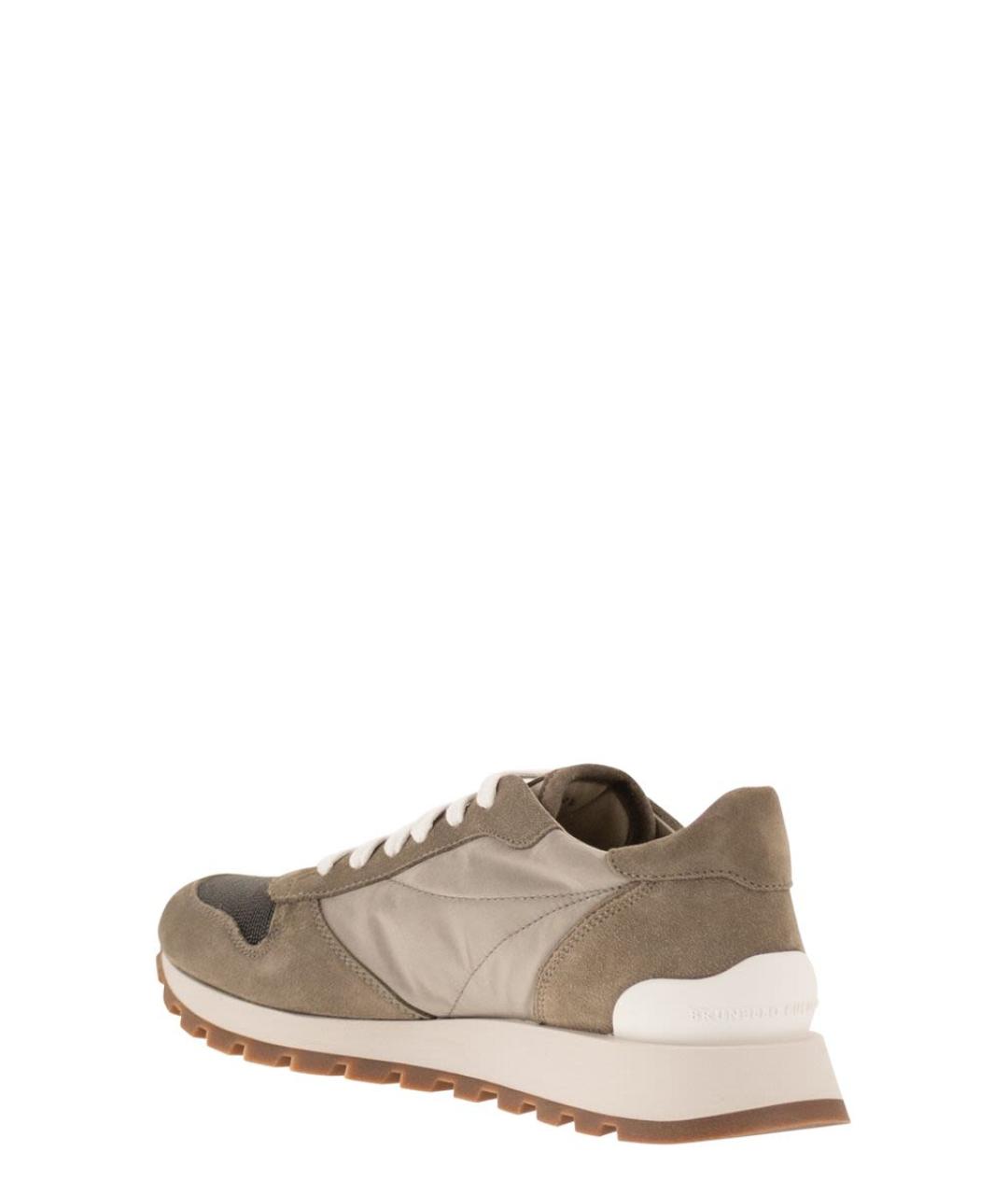 BRUNELLO CUCINELLI Хаки кроссовки, фото 3