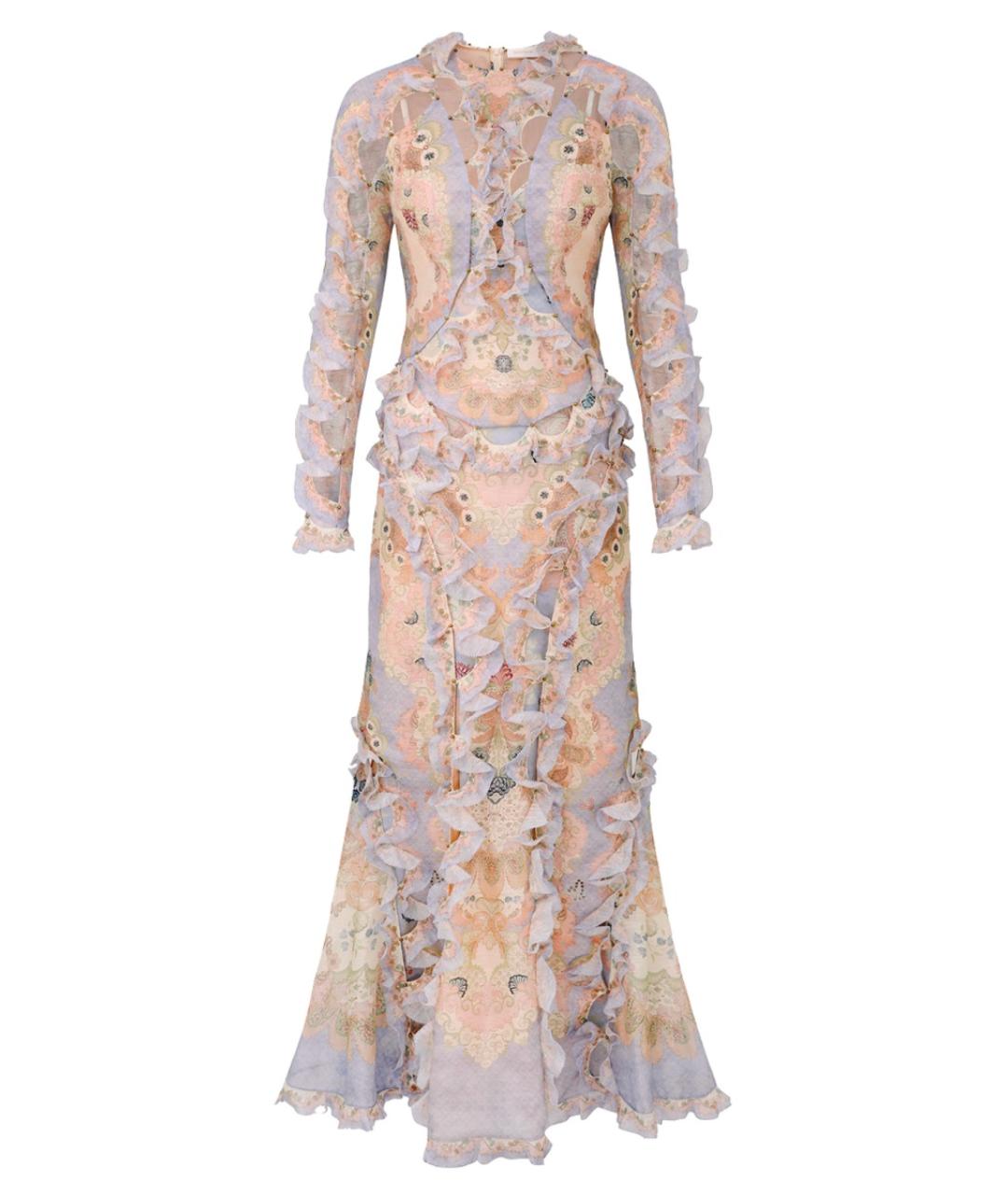 ZIMMERMANN Мульти льняное платье, фото 1