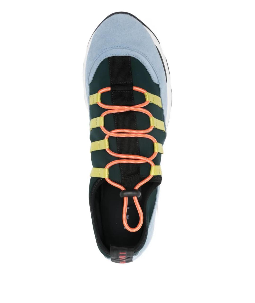 MARNI Мульти текстильные низкие кроссовки / кеды, фото 3