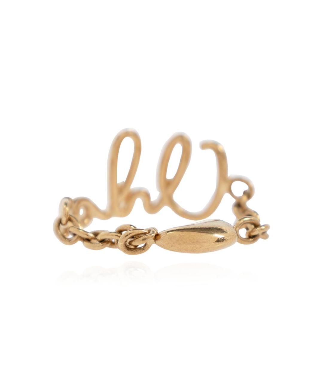CHLOE Золотое металлическое кольцо, фото 5