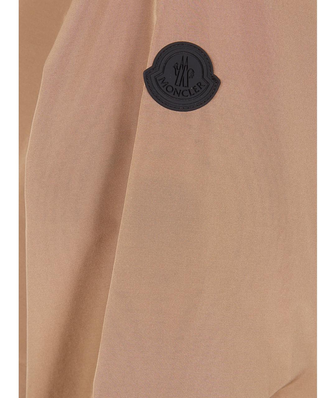MONCLER Бежевая полиэстеровая куртка, фото 3