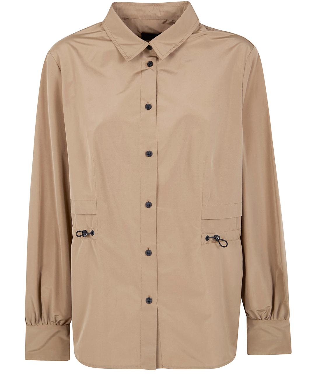 MONCLER Бежевая полиэстеровая куртка, фото 1