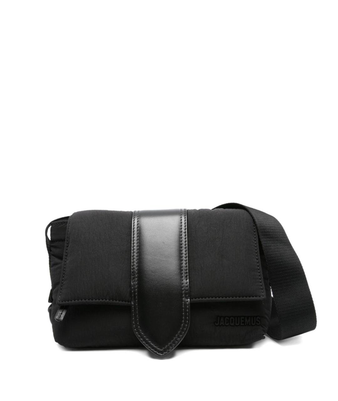 JACQUEMUS Черная синтетическая сумка на плечо, фото 1