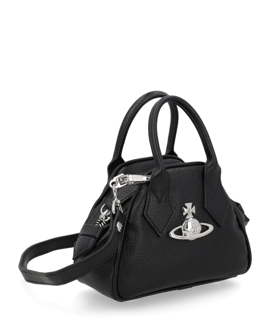 VIVIENNE WESTWOOD Черная сумка через плечо из искусственной кожи, фото 2