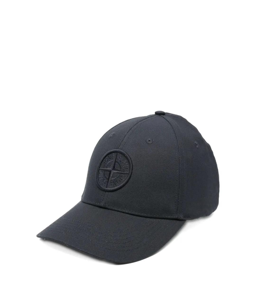 STONE ISLAND Синяя хлопковая кепка/бейсболка, фото 1