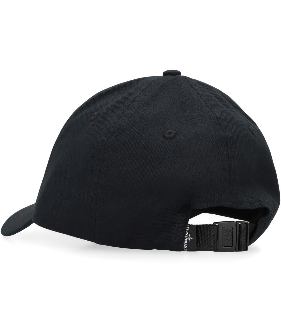 STONE ISLAND Черная хлопковая кепка/бейсболка, фото 3
