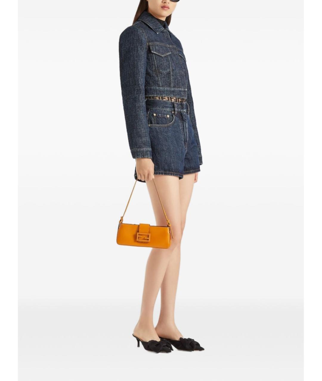 FENDI Синяя деним куртка, фото 5