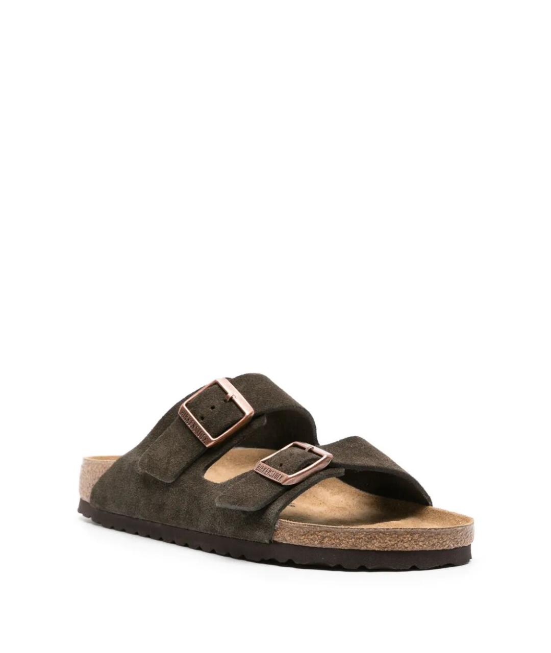 BIRKENSTOCK Коричневые замшевые сандалии, фото 2