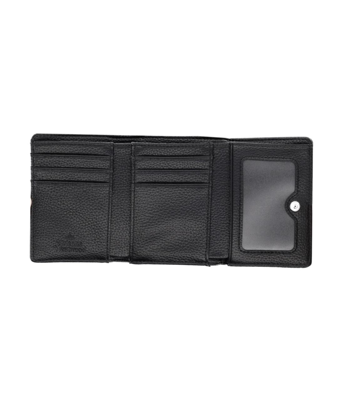 VIVIENNE WESTWOOD Черный полиуретановый кошелек, фото 3