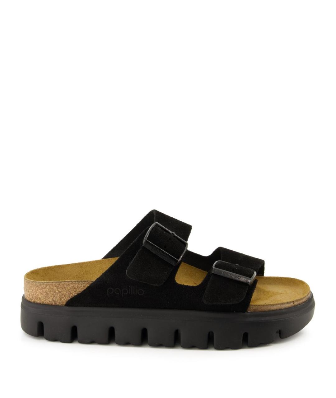 BIRKENSTOCK Черные замшевые сандалии, фото 1