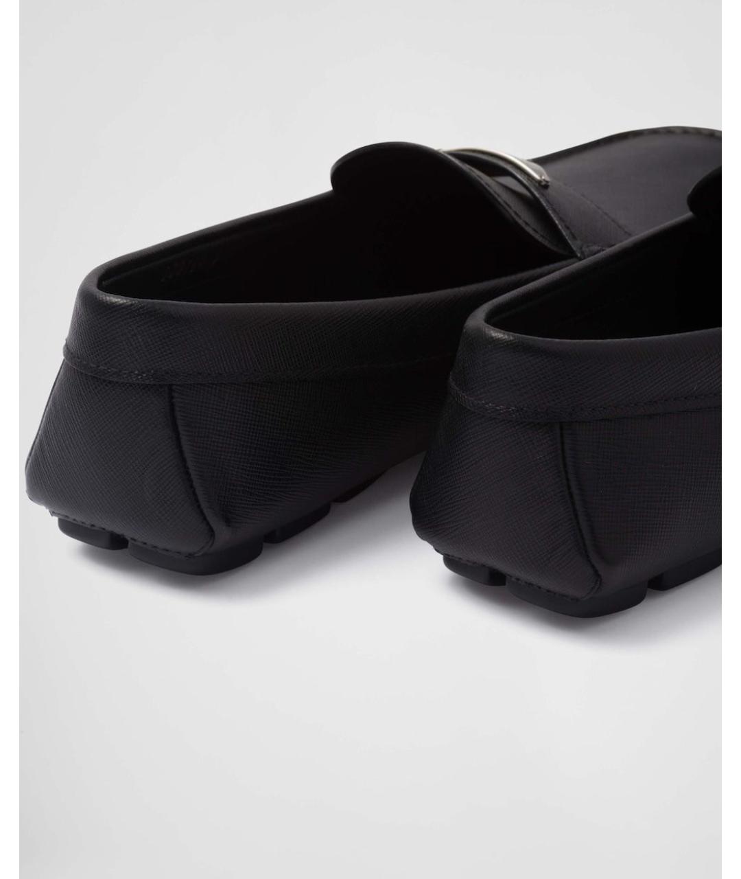 PRADA Черные кожаные лоферы, фото 5
