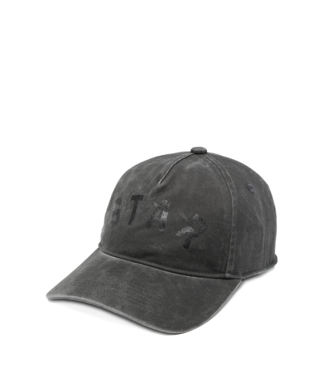 GOLDEN GOOSE DELUXE BRAND Серая хлопковая кепка, фото 1