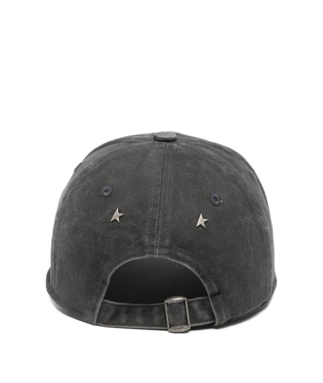 GOLDEN GOOSE DELUXE BRAND Серая хлопковая кепка, фото 3