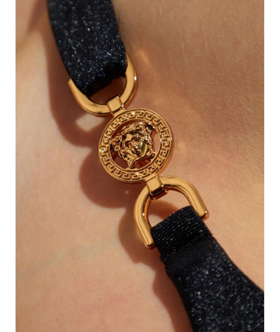 VERSACE Черный полиэстеровый купальник, фото 3