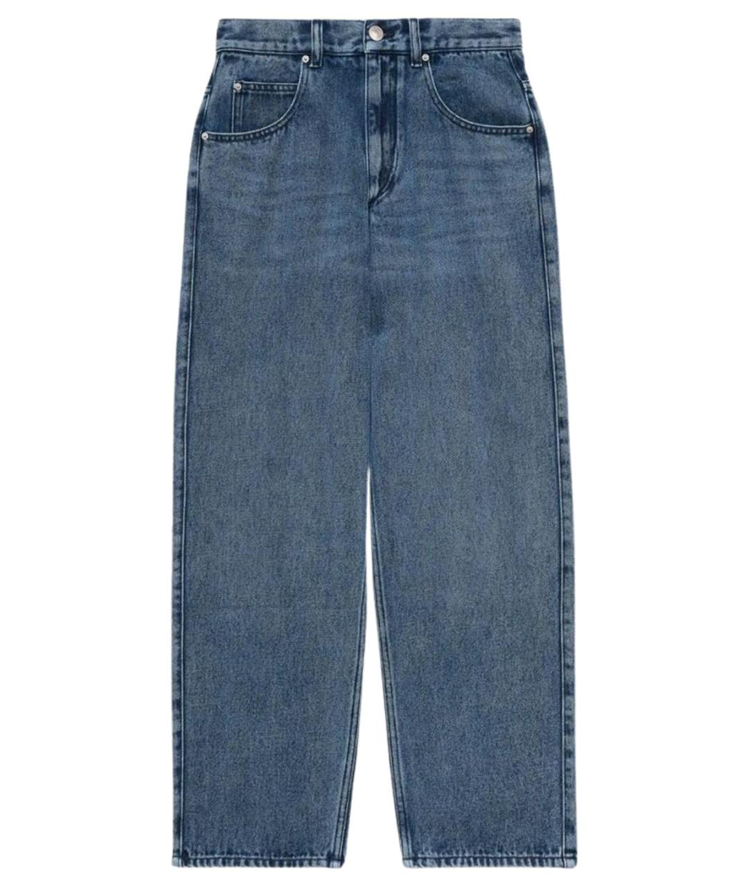 ISABEL MARANT Синие хлопковые прямые джинсы, фото 1