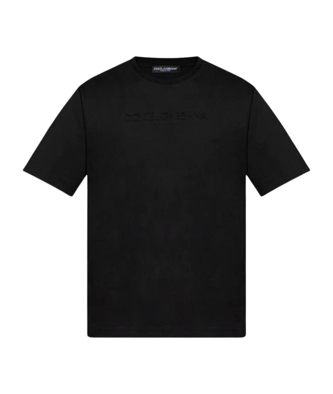 DOLCE&GABBANA Черная хлопковая футболка, фото 1