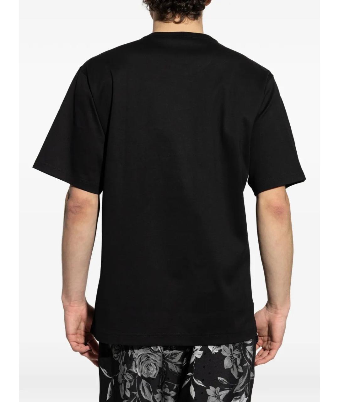 DOLCE&GABBANA Черная хлопковая футболка, фото 3