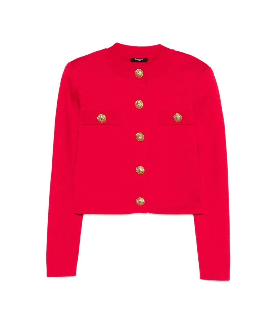 BALMAIN Фуксия вискозный кардиган, фото 1